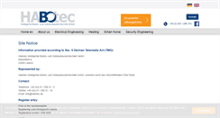 Desktop Screenshot of habotec.de