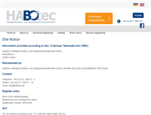Tablet Screenshot of habotec.de